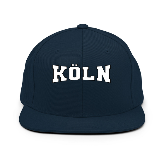 Personalisierbare Köln Cap – Varsity4 Design – Dunkles Navy für Köln