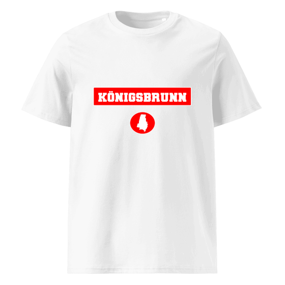 Personalisierbares Königsbrunn T-Shirt – Signal14 Design – Weiß für Königsbrunn