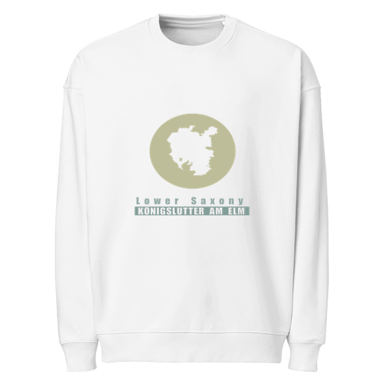 Personalisierbares Königslutter am Elm Sweatshirt – Minimal Moon Design – Weiß für Königslutter am Elm