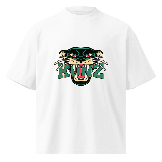 Personalisierbares Konz T-Shirt – Panther Design – Weiß für Konz
