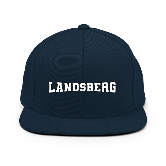 Personalisierbare Landsberg Cap – Varsity4 Design – Dunkles Navy für Landsberg