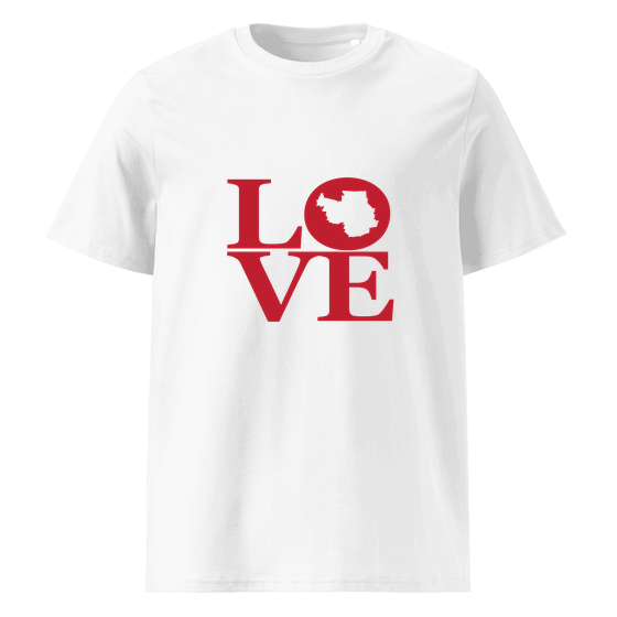 Personalisierbares Landsberg T-Shirt – Love Design – Weiß für Landsberg