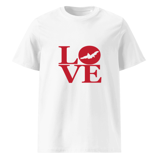 Personalisierbares Landshut T-Shirt – Love Design – Weiß für Landshut