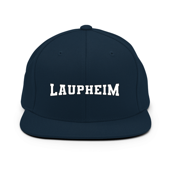 Personalisierbare Laupheim Cap – Varsity4 Design – Dunkles Navy für Laupheim