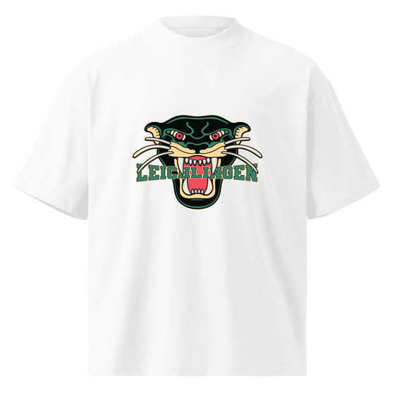 Personalisierbares Leichlingen T-Shirt – Panther Design – Weiß für Leichlingen