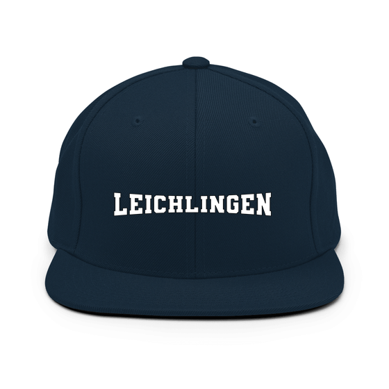 Personalisierbare Leichlingen Cap – Varsity4 Design – Dunkles Navy für Leichlingen