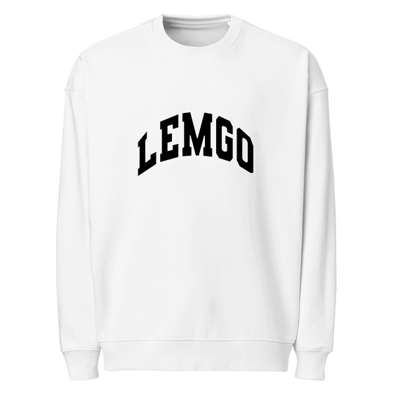 Personalisierbares Lemgo Sweatshirt – Varsity3 Design – Weiß für Lemgo