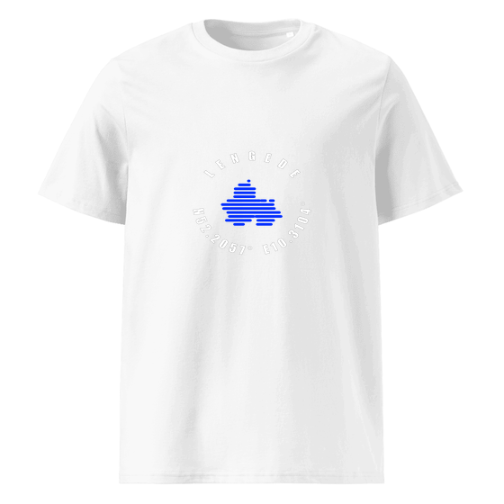 Personalisierbares Lengede T-Shirt – Minimal Coordinates Design – Weiß für Lengede