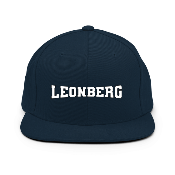 Personalisierbare Leonberg Cap – Varsity4 Design – Dunkles Navy für Leonberg