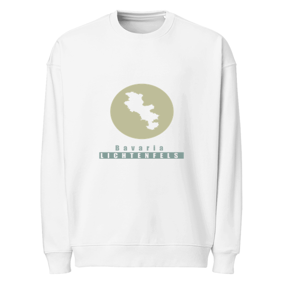 Personalisierbares Lichtenfels Sweatshirt – Minimal Moon Design – Weiß für Lichtenfels