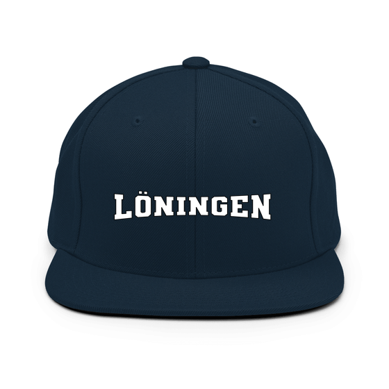 Personalisierbare Löningen Cap – Varsity4 Design – Dunkles Navy für Löningen