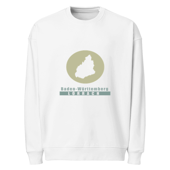 Personalisierbares Lörrach Sweatshirt – Minimal Moon Design – Weiß für Lörrach