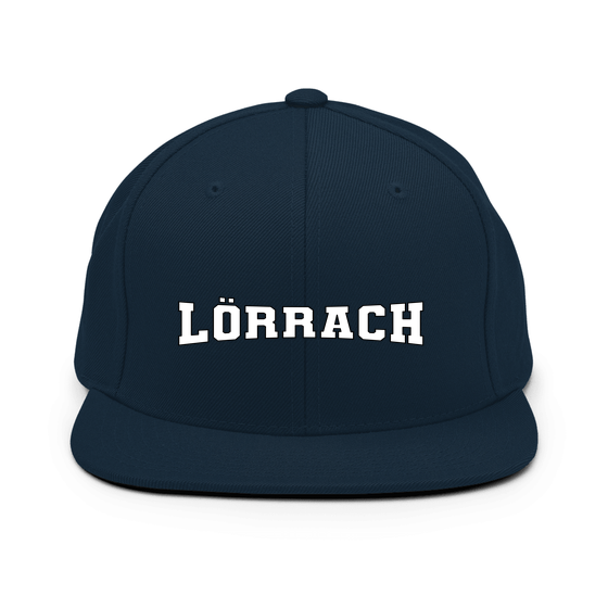 Personalisierbare Lörrach Cap – Varsity4 Design – Dunkles Navy für Lörrach