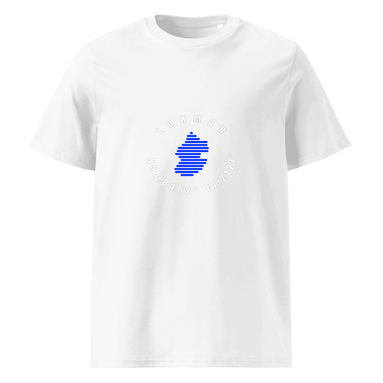 Personalisierbares Lohmar T-Shirt – Minimal Coordinates Design – Weiß für Lohmar