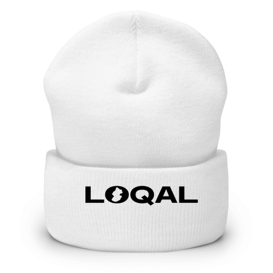 Personalisierbare Lohmar Cap – Loqal Boundary Design – Weiß für Lohmar