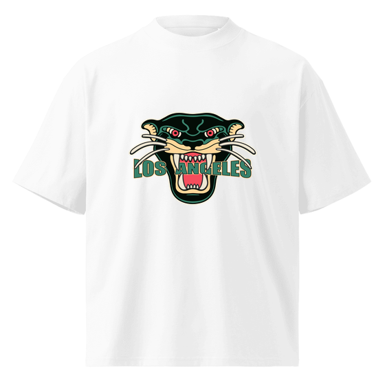 Los Angeles T-Shirt with Panther design (Weiß)
