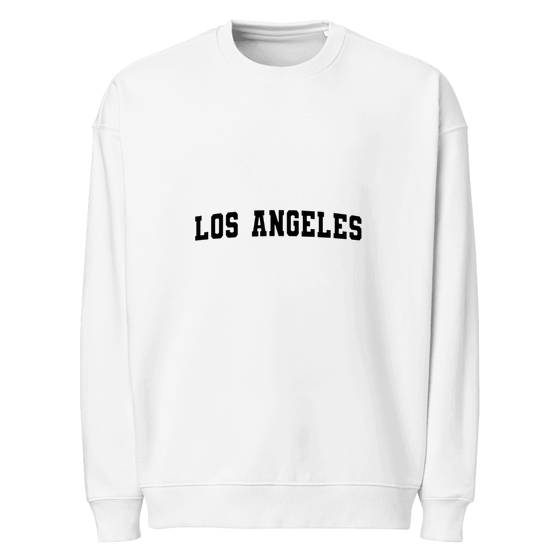 Los Angeles Sweatshirt with Varsity3 design (Weiß)