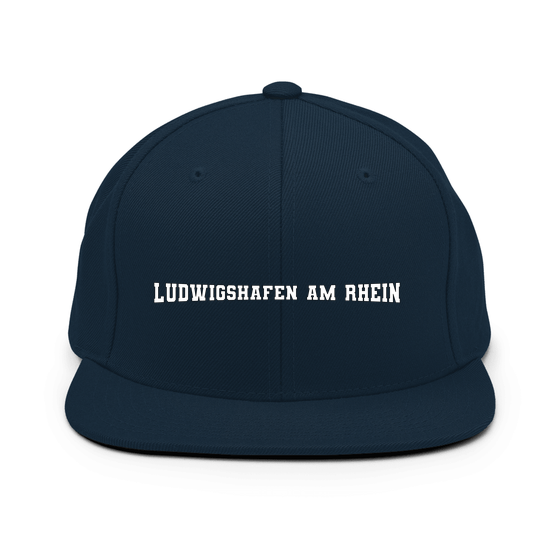 Ludwigshafen am Rhein Cap mit Varsity4-Design (Dunkles Navy)