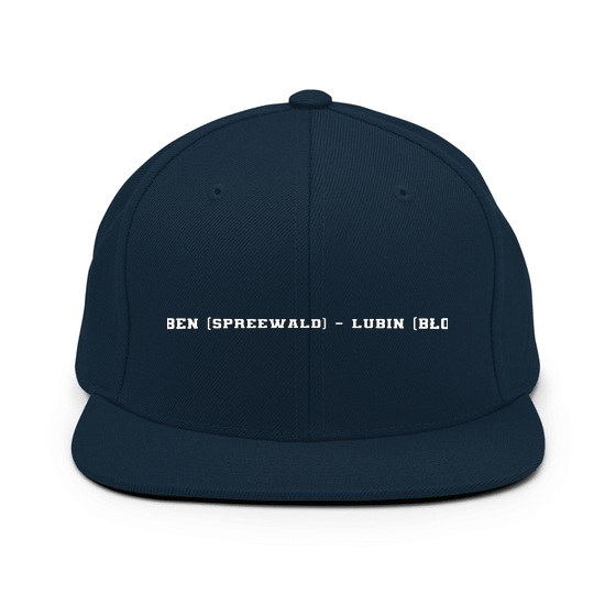 Personalisierbare Lübben (Spreewald) - Lubin (Błota) Cap – Varsity4 Design – Dunkles Navy für Lübben (Spreewald) - Lubin (Błota)