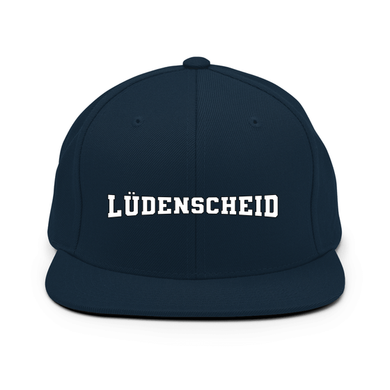 Lüdenscheid Cap mit Varsity4-Design (Dunkles Navy)