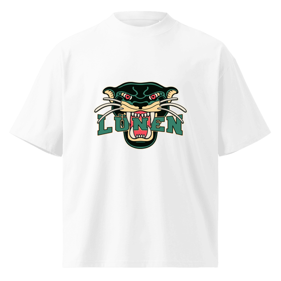 Personalisierbares Lünen T-Shirt – Panther Design – Weiß für Lünen