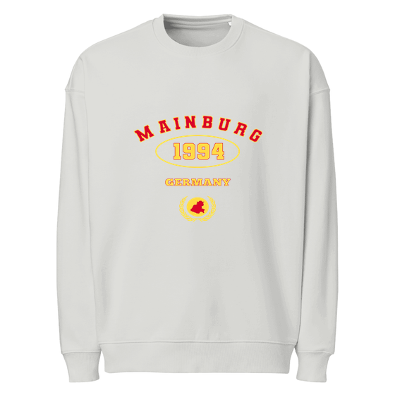 Personalisierbares Mainburg Sweatshirt – University 1994 Design – Heather Grau für Mainburg