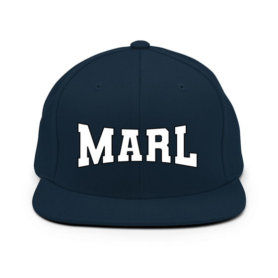 Marl Cap mit Varsity4-Design (Dunkles Navy)