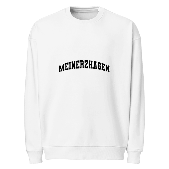 Personalisierbares Meinerzhagen Sweatshirt – Varsity3 Design – Weiß für Meinerzhagen