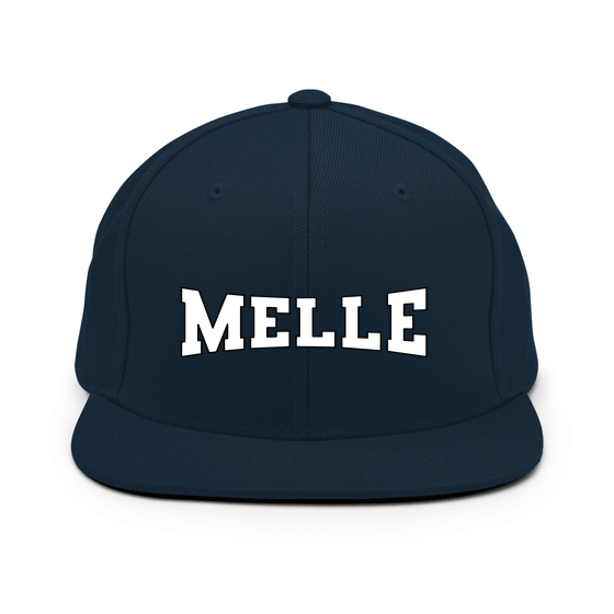 Personalisierbare Melle Cap – Varsity4 Design – Dunkles Navy für Melle
