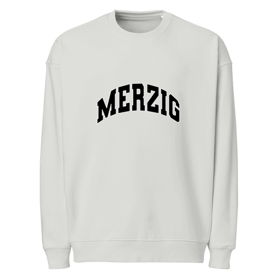 Personalisierbares Merzig Sweatshirt – Varsity3 Design – Heather Grau für Merzig