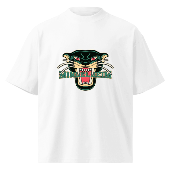 Personalisierbares Mindelheim T-Shirt – Panther Design – Weiß für Mindelheim