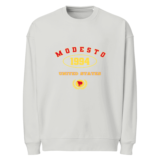 Modesto Sweatshirt with University 1994 design (Heather Grau)