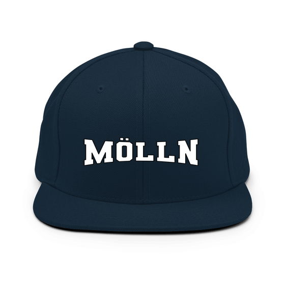 Personalisierbare Mölln Cap – Varsity4 Design – Dunkles Navy für Mölln