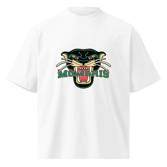 Personalisierbares Mömbris T-Shirt – Panther Design – Weiß für Mömbris