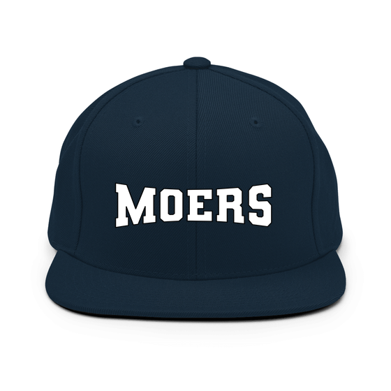Personalisierbare Moers Cap – Varsity4 Design – Dunkles Navy für Moers