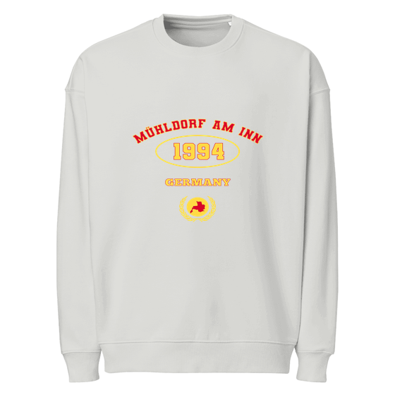 Personalisierbares Mühldorf am Inn Sweatshirt – University 1994 Design – Heather Grau für Mühldorf am Inn
