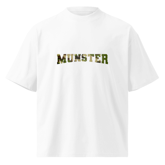 Personalisierbares Munster T-Shirt – Camouflage Design – Weiß für Munster