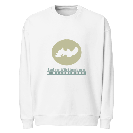 Personalisierbares Neckargemünd Sweatshirt – Minimal Moon Design – Weiß für Neckargemünd