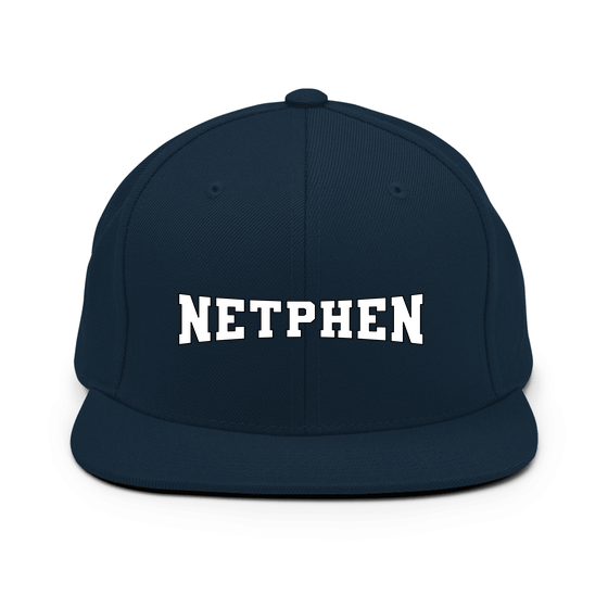 Personalisierbare Netphen Cap – Varsity4 Design – Dunkles Navy für Netphen