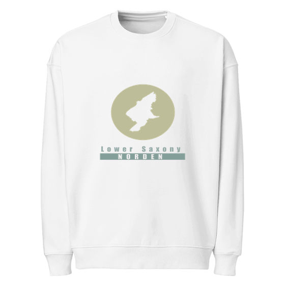 Personalisierbares Norden Sweatshirt – Minimal Moon Design – Weiß für Norden