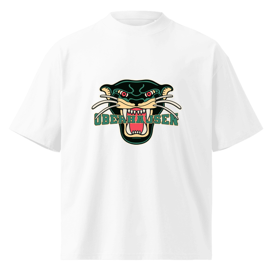 Personalisierbares Oberhausen T-Shirt – Panther Design – Weiß für Oberhausen