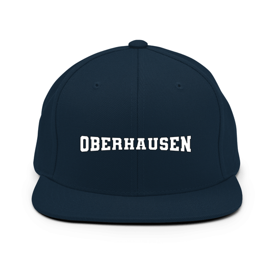 Personalisierbare Oberhausen Cap – Varsity4 Design – Dunkles Navy für Oberhausen