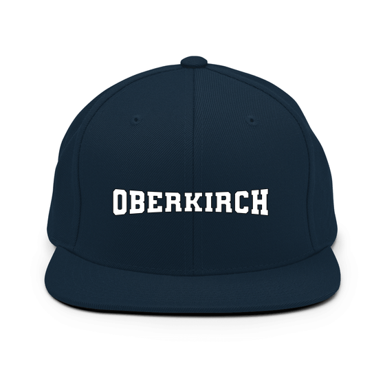 Personalisierbare Oberkirch Cap – Varsity4 Design – Dunkles Navy für Oberkirch
