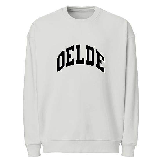 Personalisierbares Oelde Sweatshirt – Varsity3 Design – Heather Grau für Oelde