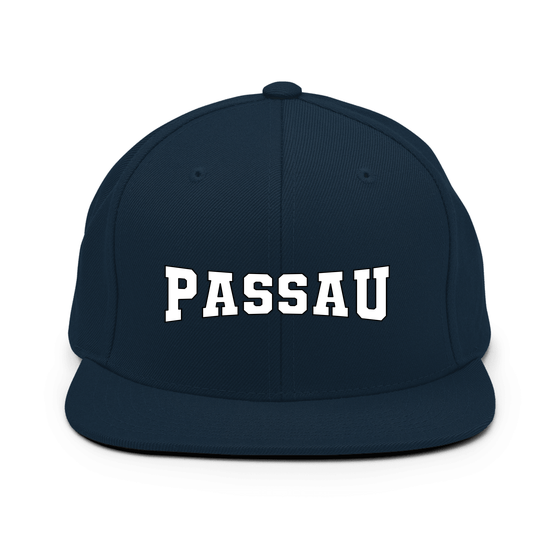 Personalisierbare Passau Cap – Varsity4 Design – Dunkles Navy für Passau
