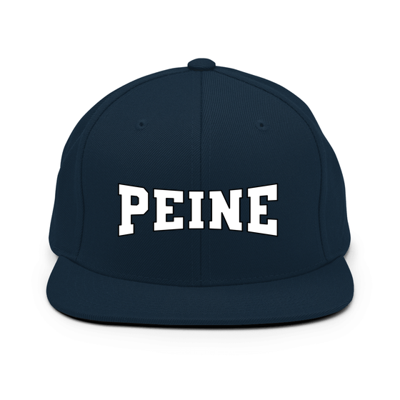 Personalisierbare Peine Cap – Varsity4 Design – Dunkles Navy für Peine