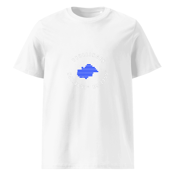 Personalisierbares Pfullingen T-Shirt – Minimal Coordinates Design – Weiß für Pfullingen