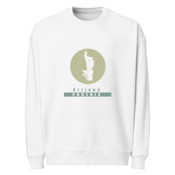 Phoenix Sweatshirt with Minimal Moon design (Weiß)