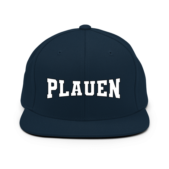 Plauen Cap mit Varsity4-Design (Dunkles Navy)