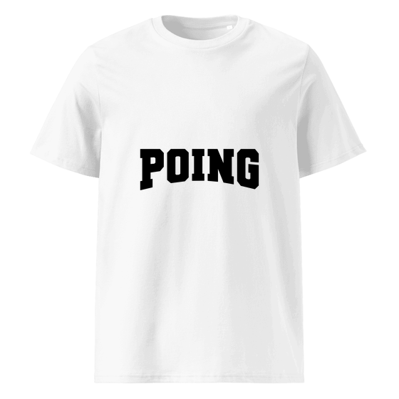 Personalisierbares Poing T-Shirt – Varsity17 Design – Weiß für Poing